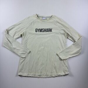 Gymshark Long Sleeve T-shirt Slim Fit Yellow‎ Mens Large Active Training Gym